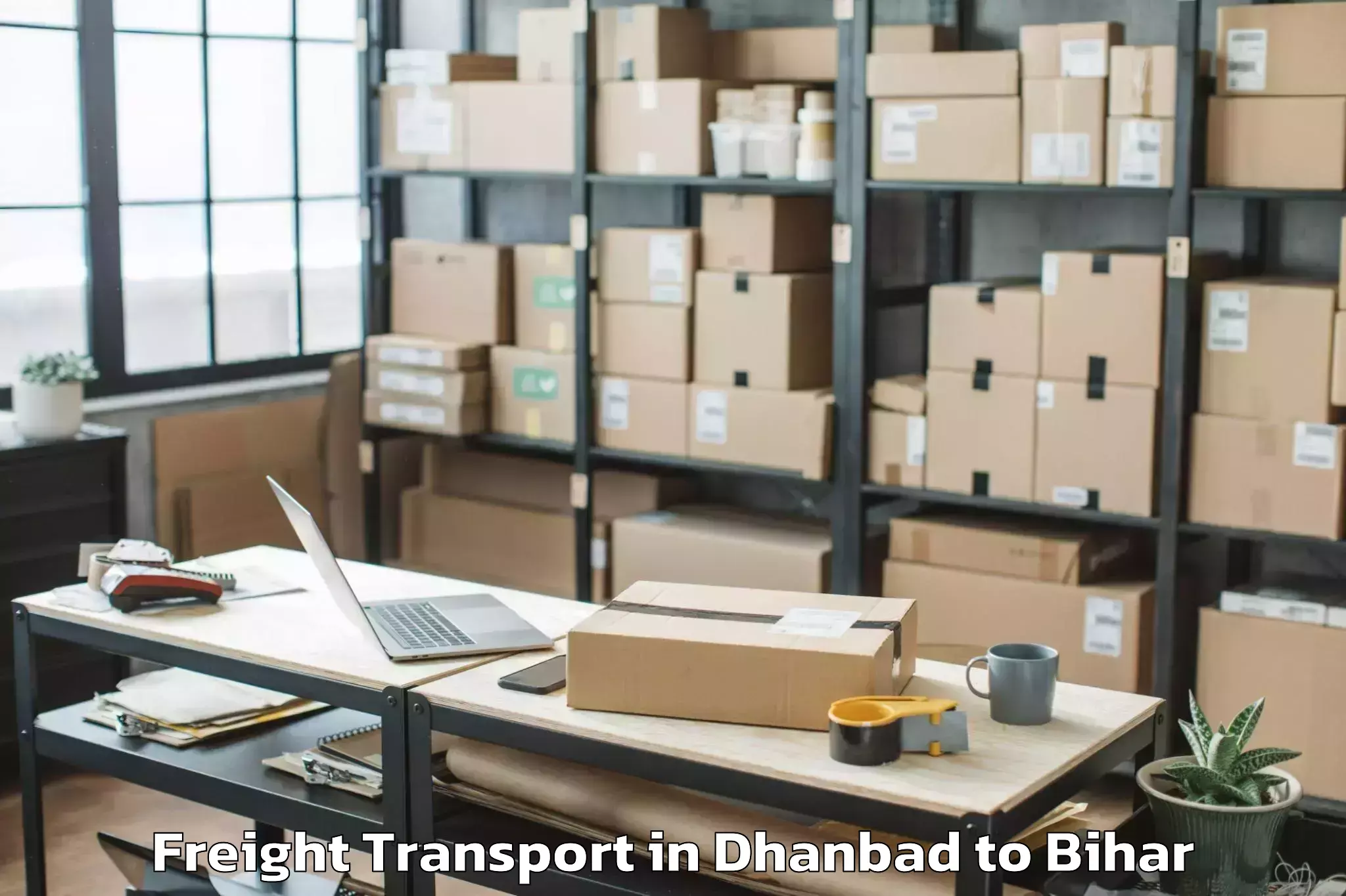 Professional Dhanbad to Manjhi Paschimi Freight Transport